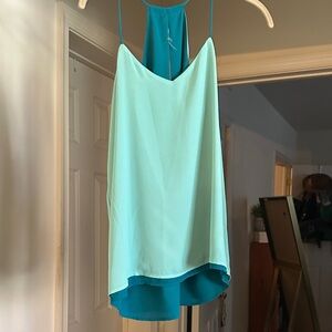 Express Versatile and reversible  Elegant Teal & Mint Women's Top size XS